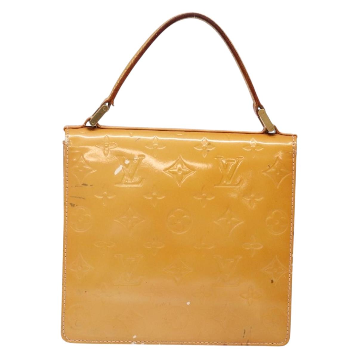 LOUIS VUITTON Vernis Spring Street Hand Bag Marshmallow Pink M91033 Auth 135887