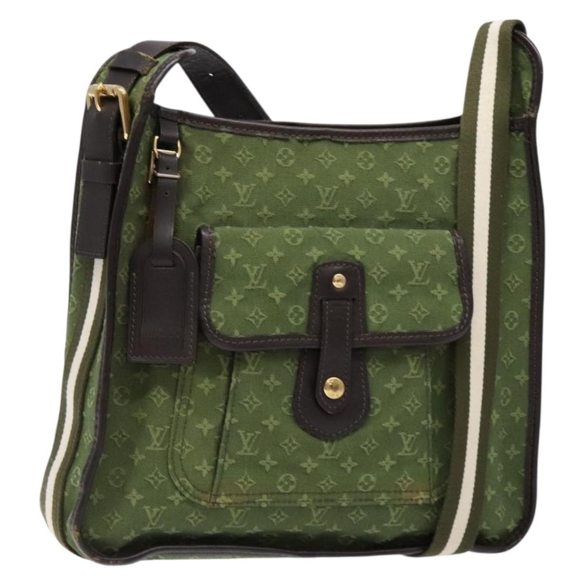 LOUIS VUITTON Monogram Mini Besace Mary Kate Bag TST Khaki M92322 LV Auth 135890