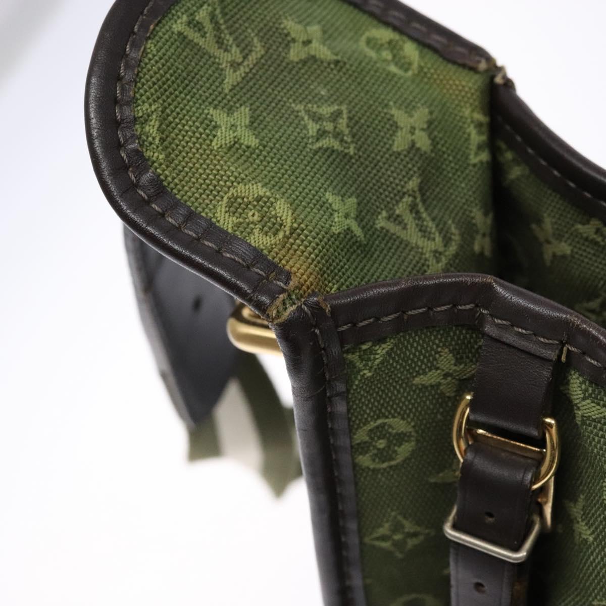 LOUIS VUITTON Monogram Mini Besace Mary Kate Bag TST Khaki M92322 LV Auth 135890