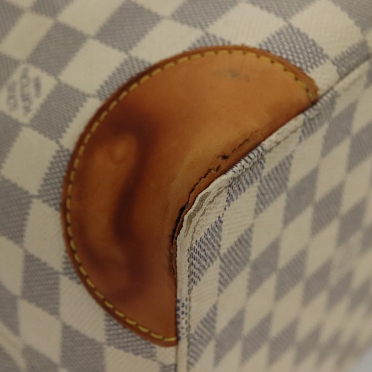 LOUIS VUITTON Damier Azur Hampstead MM Tote Bag N51206 LV Auth 135893