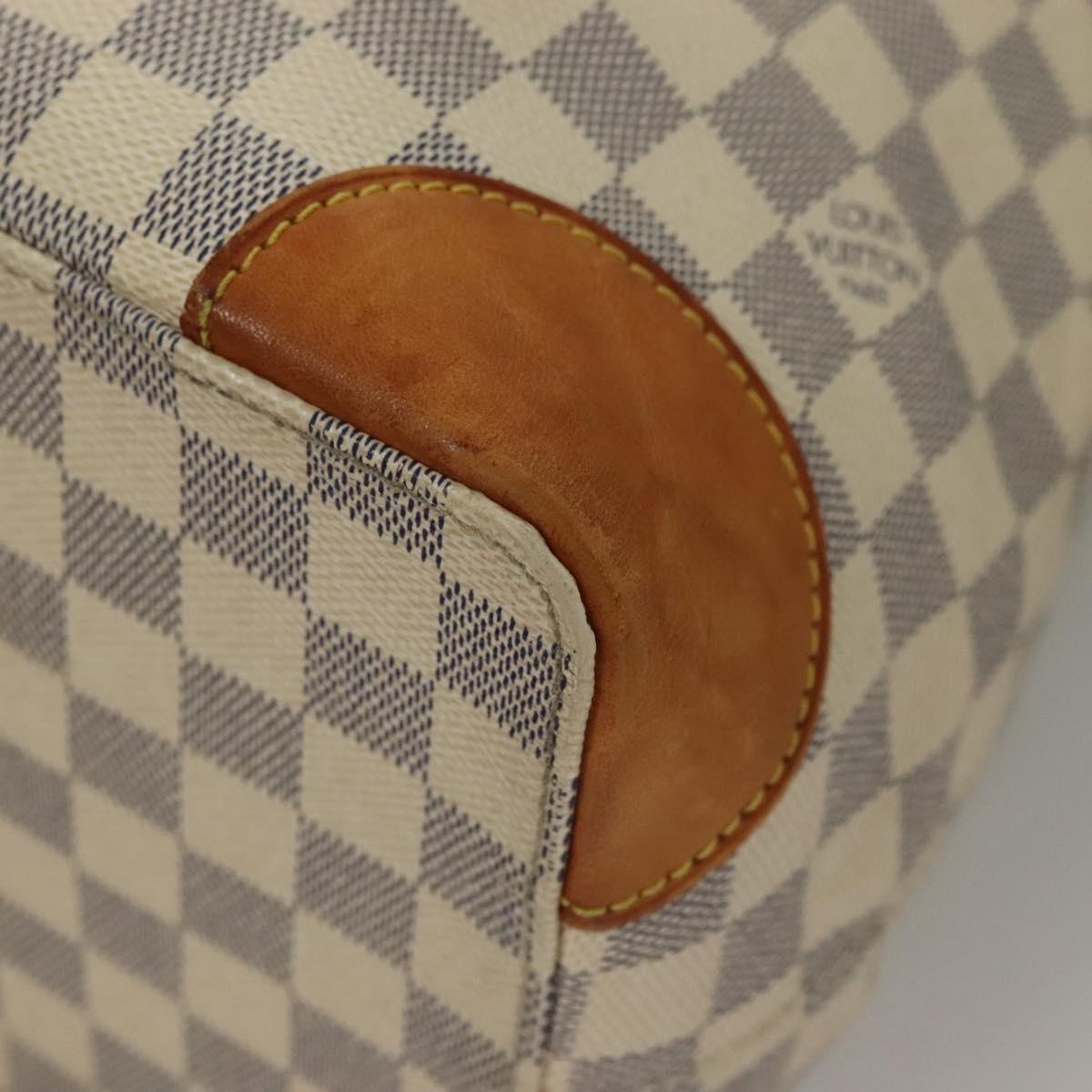 LOUIS VUITTON Damier Azur Hampstead MM Tote Bag N51206 LV Auth 135893