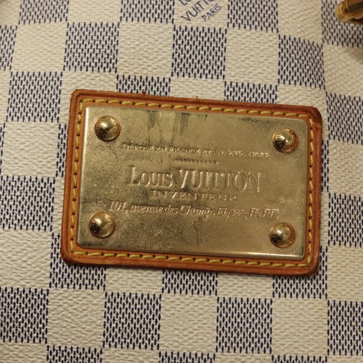 LOUIS VUITTON Damier Azur Hampstead MM Tote Bag N51206 LV Auth 135893