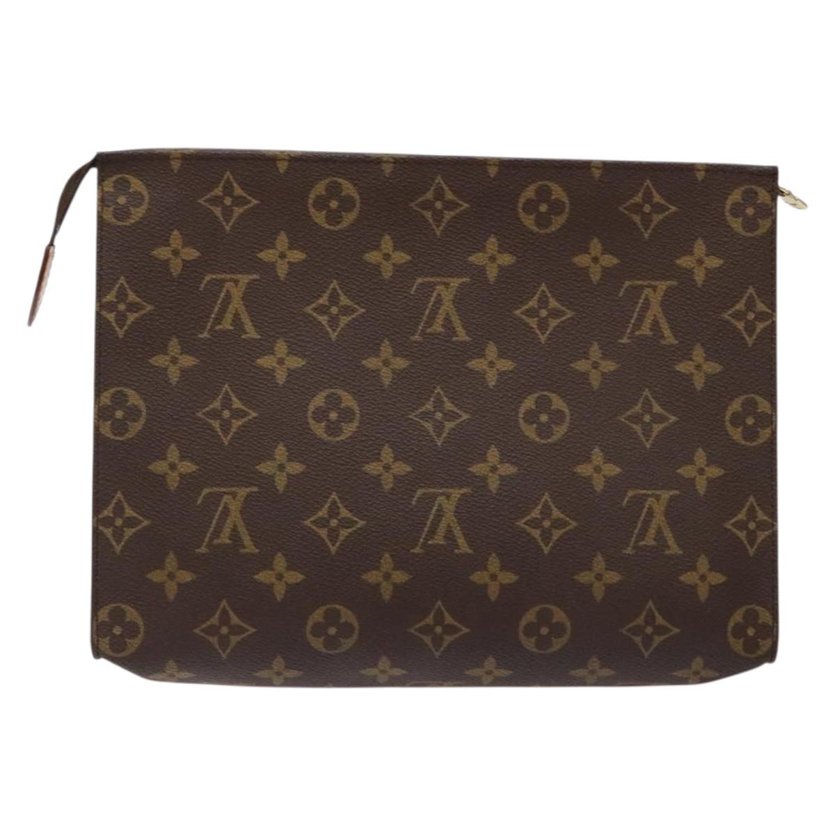 LOUIS VUITTON Monogram Poche Toilette 26 Pouch M47542 LV Auth 135895