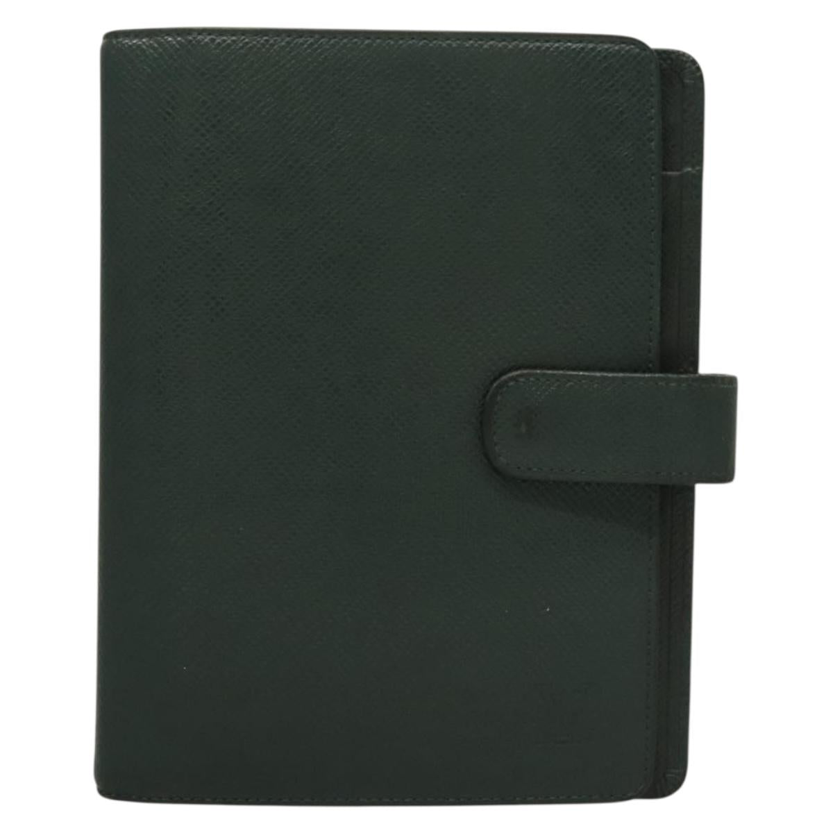 LOUIS VUITTON Taiga Agenda MM Day Planner Cover Epicea R20403 LV Auth 135909