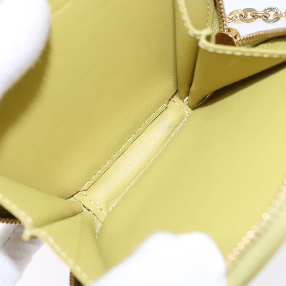 LOUIS VUITTON Vernis Porte Monnaie Chapo Coin Veil Amplession M91412 Auth 135911