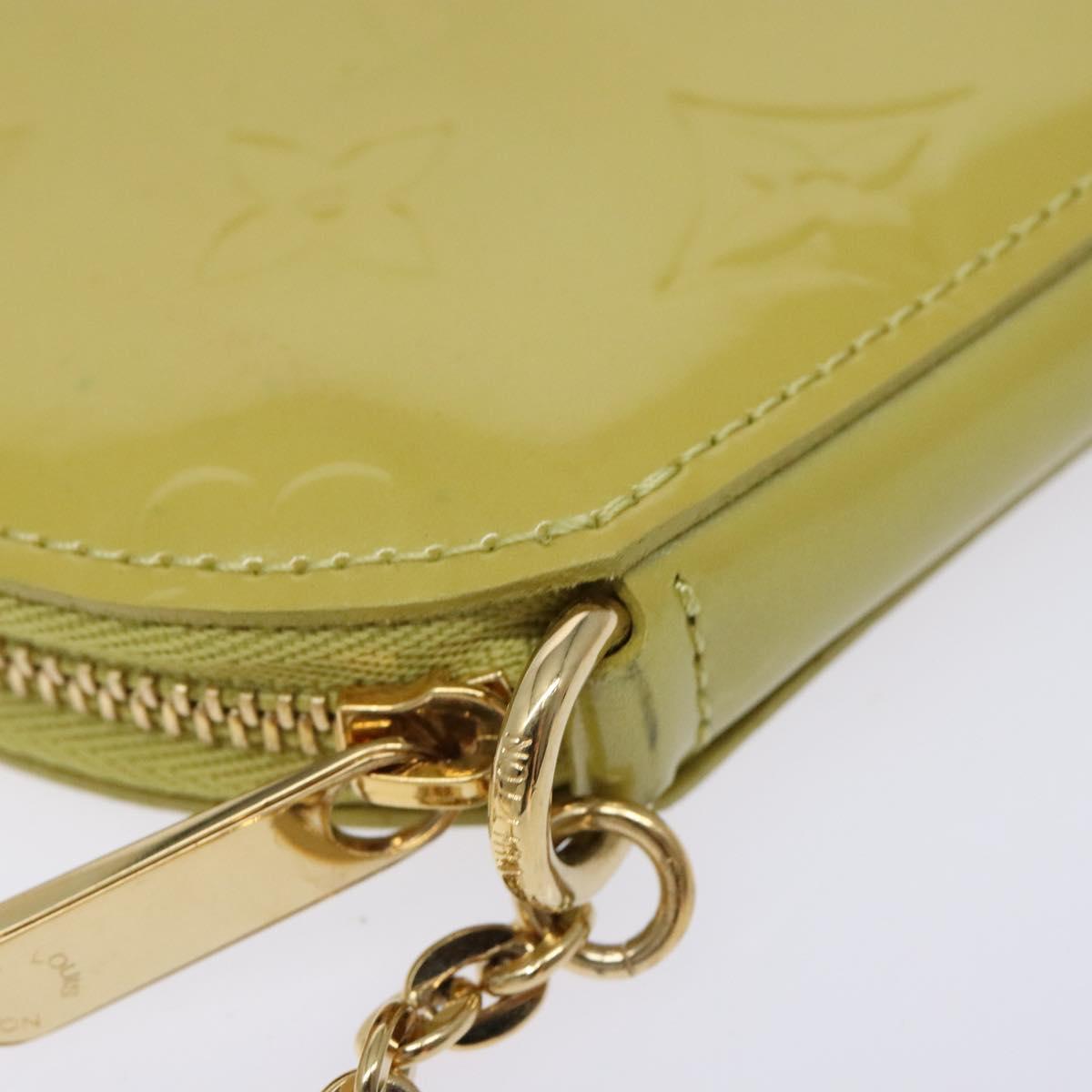 LOUIS VUITTON Vernis Porte Monnaie Chapo Coin Veil Amplession M91412 Auth 135911