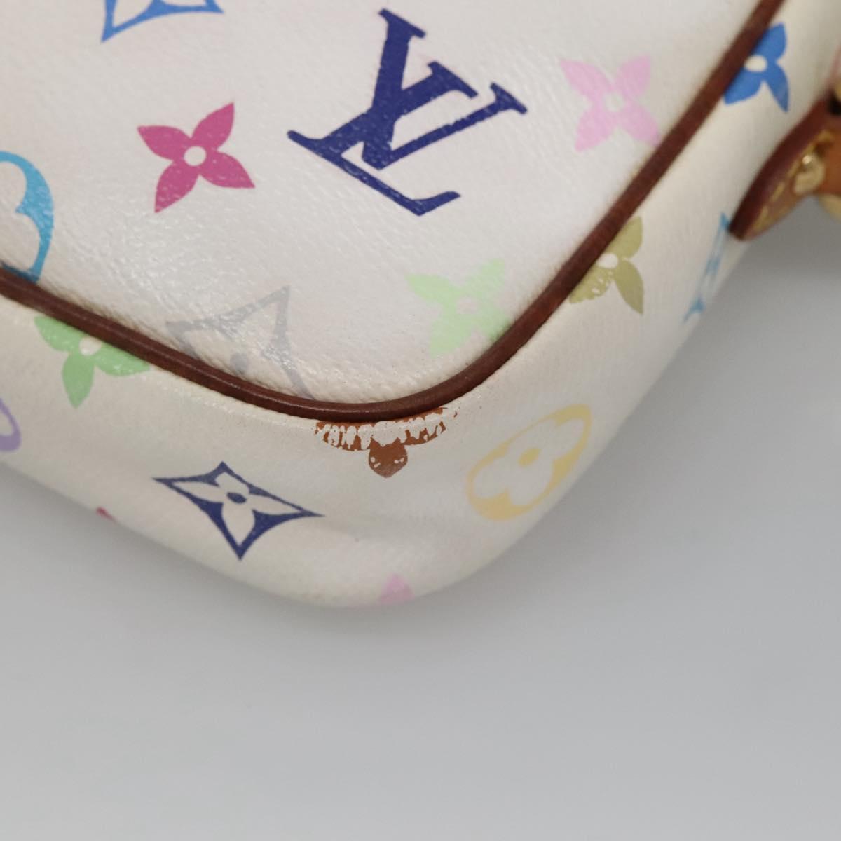 LOUIS VUITTON Monogram Multicolor lift Shoulder Bag White M40055 LV Auth 135921