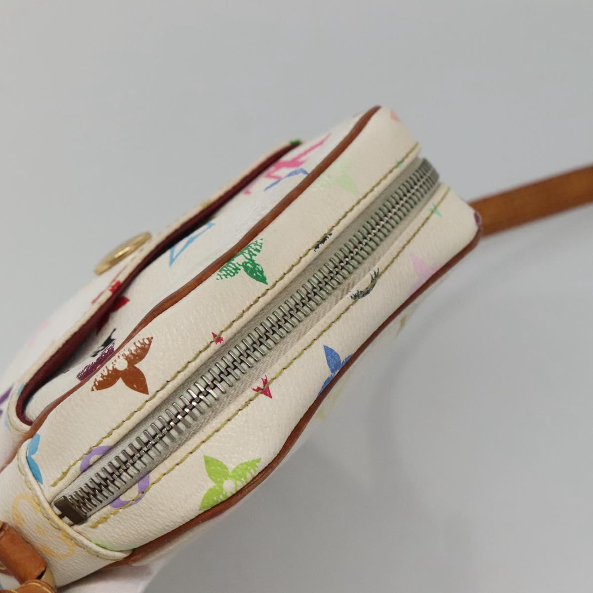 LOUIS VUITTON Monogram Multicolor lift Shoulder Bag White M40055 LV Auth 135921