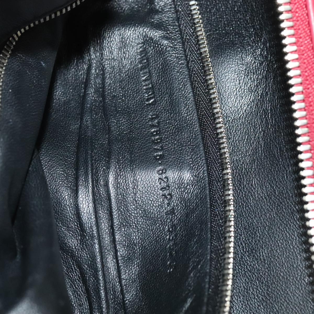 BALENCIAGA Triangle Duffel Hand Bag Leather 2way Red 476975 Auth 135922