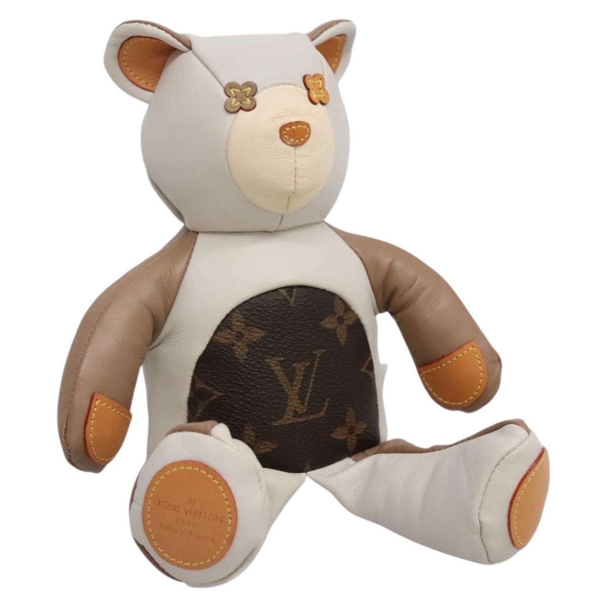 LOUIS VUITTON Monogram Teddy Bear Dudului GI0142 LV Auth 135939