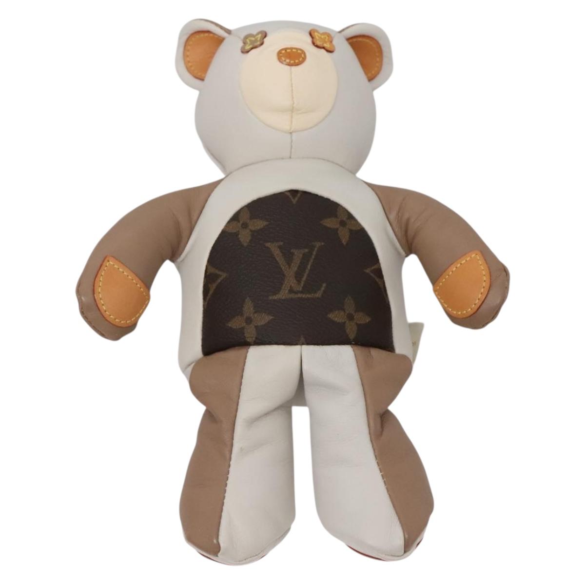 LOUIS VUITTON Monogram Teddy Bear Dudului GI0142 LV Auth 135939