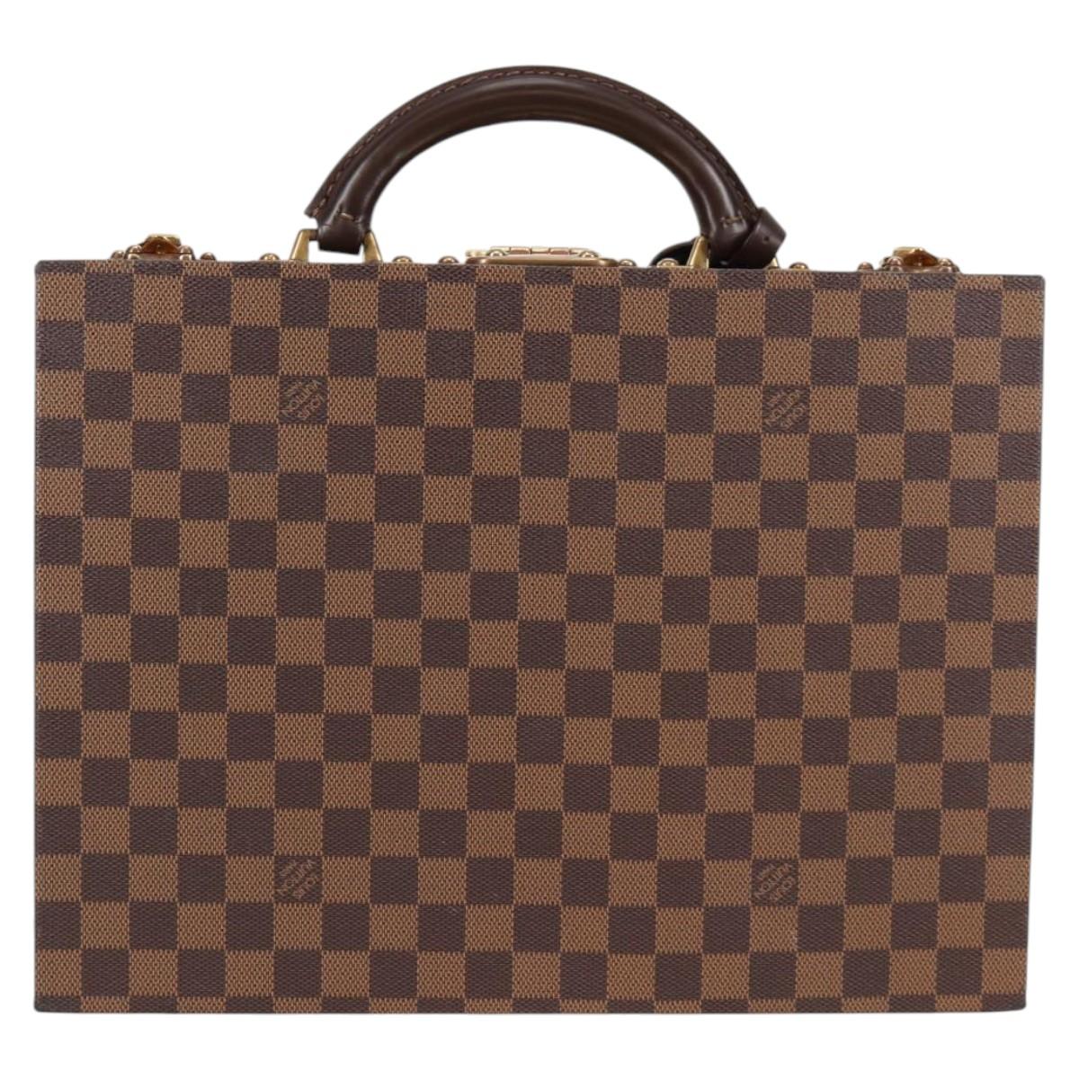 LOUIS VUITTON Damier Ebene Boite Bijou Jewelry Box SPO LV Auth 135955SV