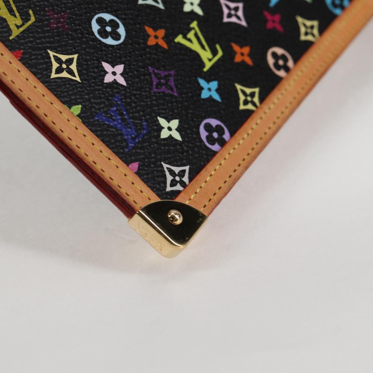 LOUIS VUITTON Multicolor Agenda GM Day Planner Cover Black R20893 Auth 135956V