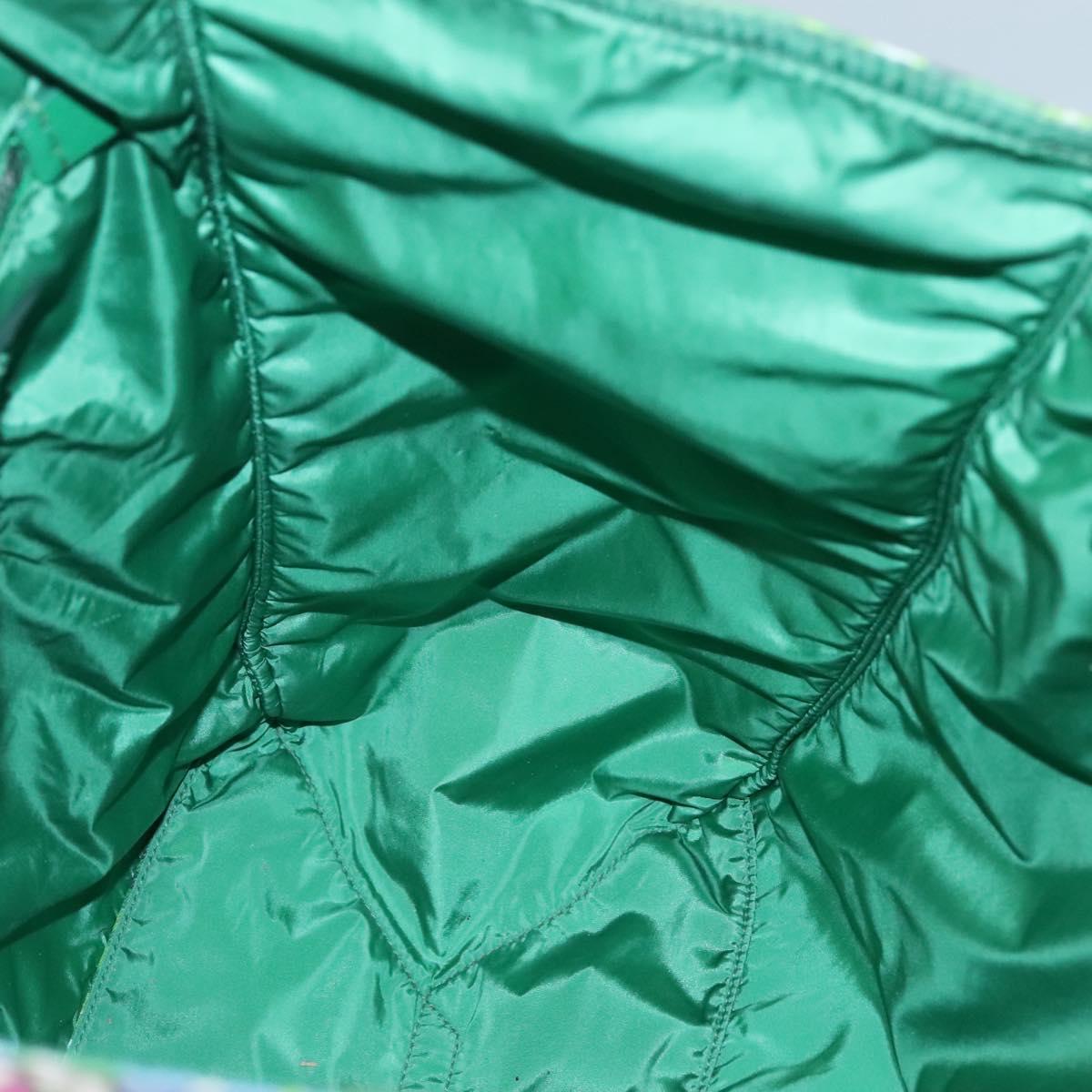 PRADA Tote Bag Nylon Multicolor Silver Auth 135984