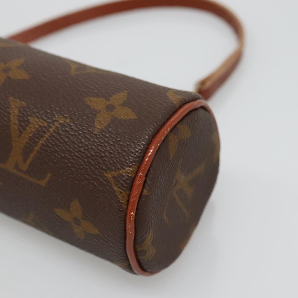 LOUIS VUITTON Monogram Papillon Pouch LV Auth 136009