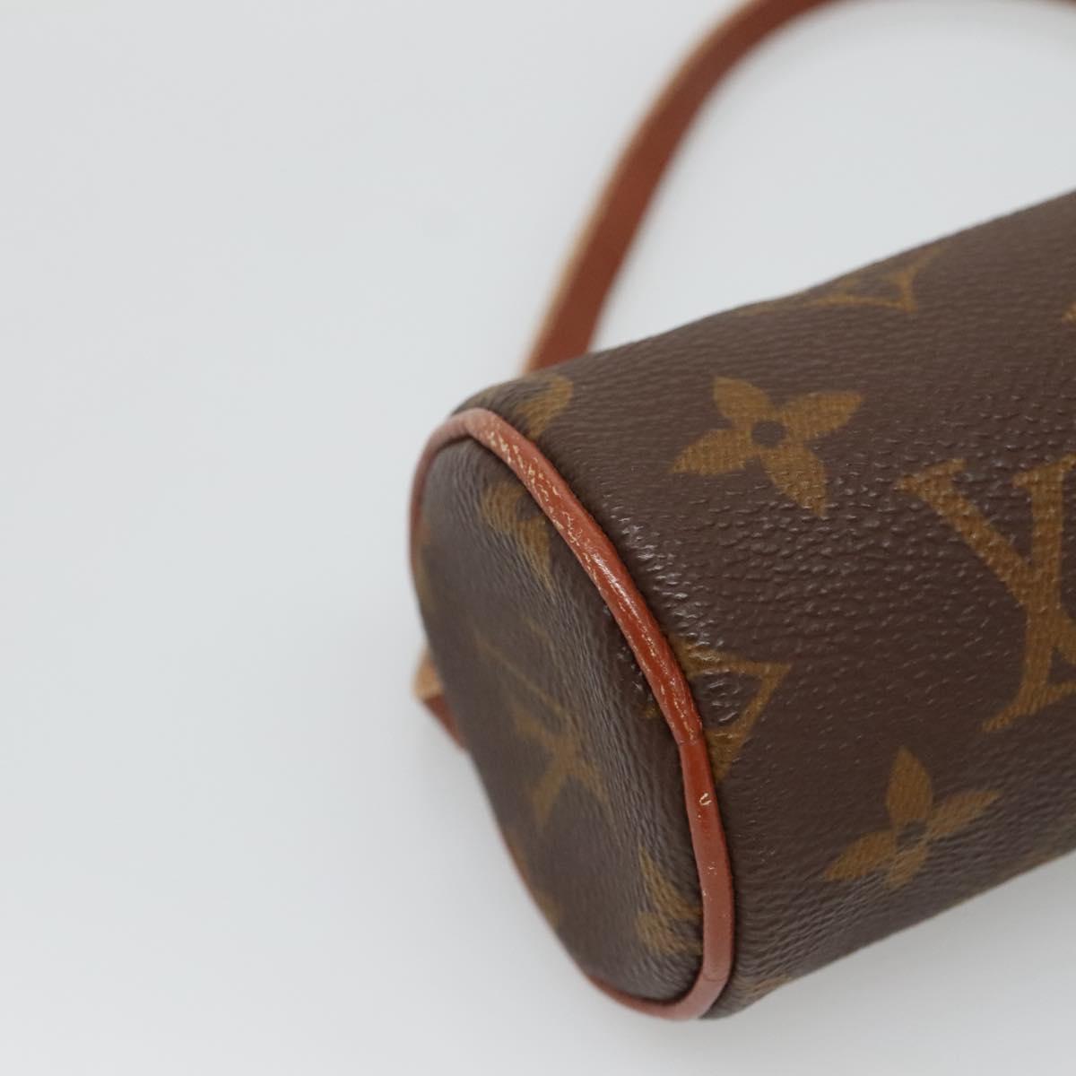 LOUIS VUITTON Monogram Papillon Pouch LV Auth 136009