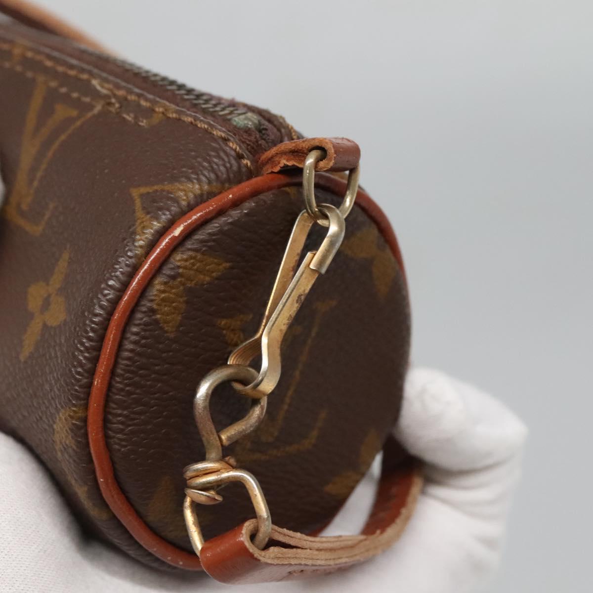 LOUIS VUITTON Monogram Papillon Pouch LV Auth 136009
