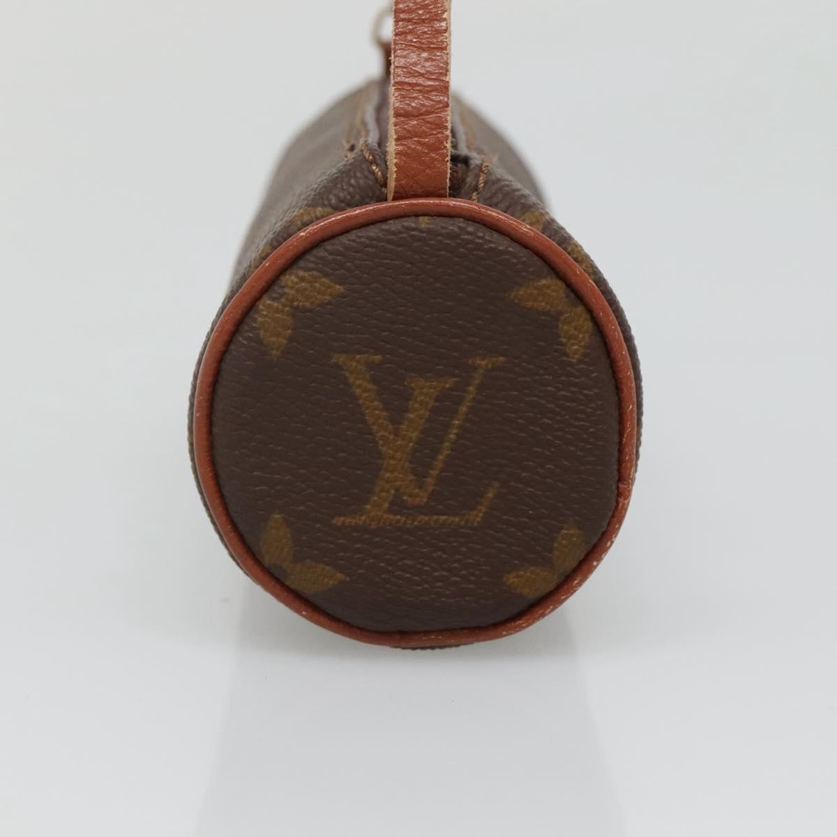 LOUIS VUITTON Monogram Papillon Pouch LV Auth 136009