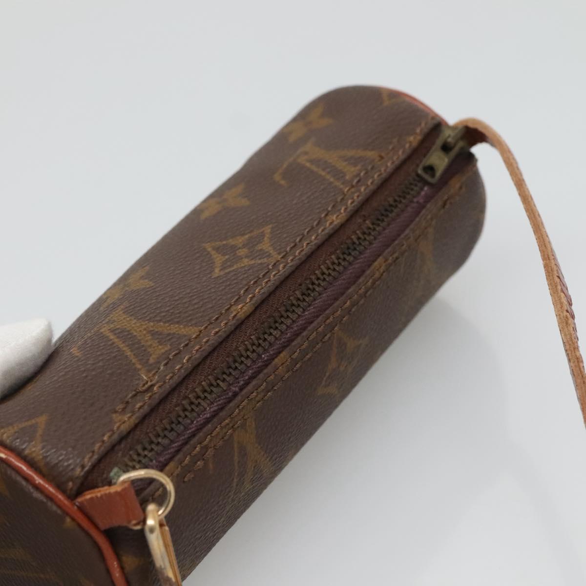 LOUIS VUITTON Monogram Papillon Pouch LV Auth 136009