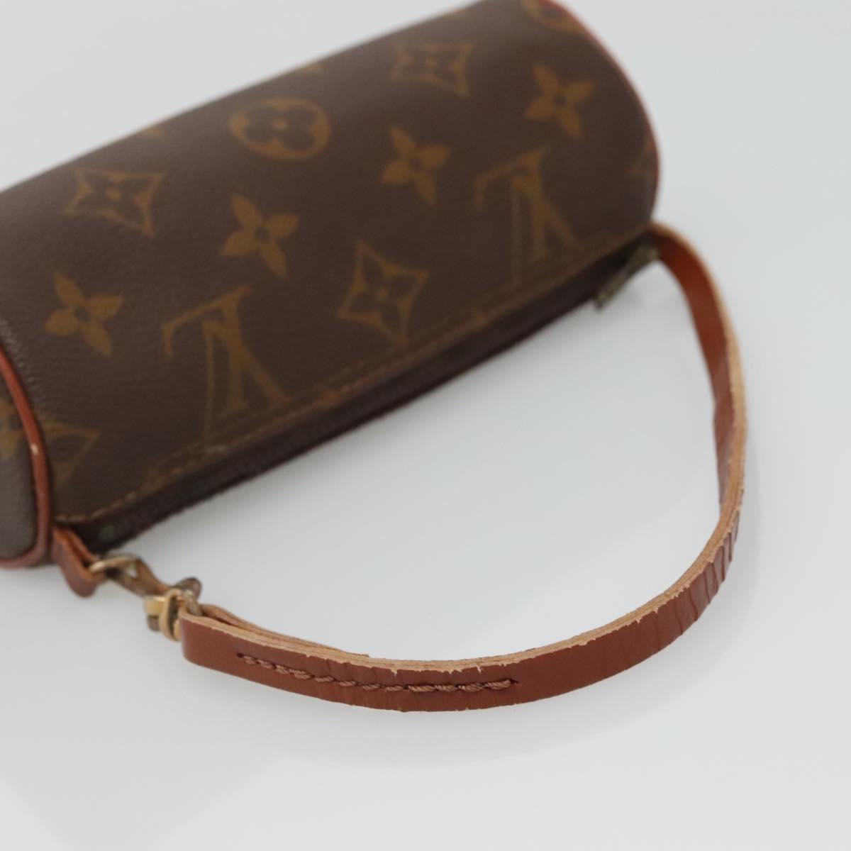 LOUIS VUITTON Monogram Papillon Pouch LV Auth 136009