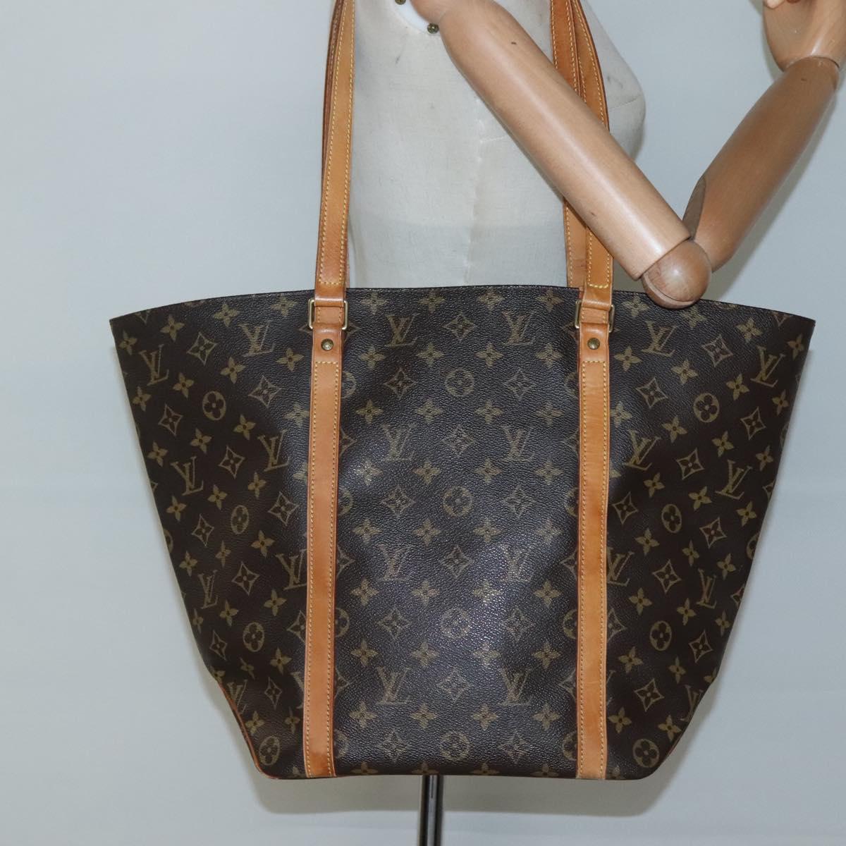 LOUIS VUITTON Monogram Sac Shopping Tote Bag M51108 LV Auth 136012