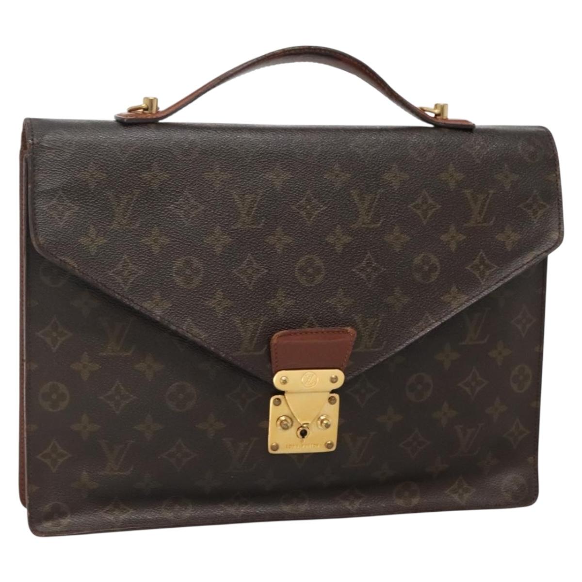 LOUIS VUITTON Monogram Porte Documents Bandouliere Bag M53338 Auth 136013