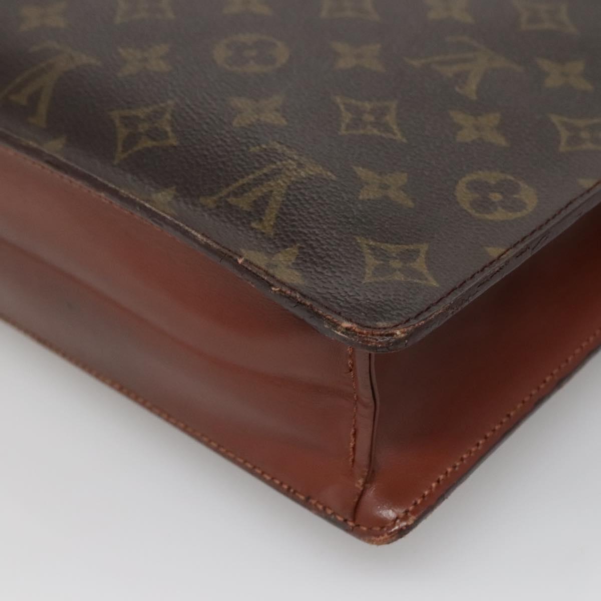 LOUIS VUITTON Monogram Porte Documents Bandouliere Bag M53338 Auth 136013