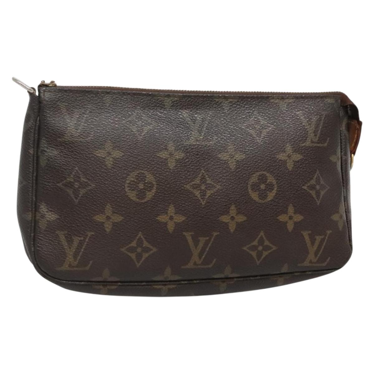 LOUIS VUITTON Monogram Pochette Accessoires Pouch M51980 LV Auth 136026