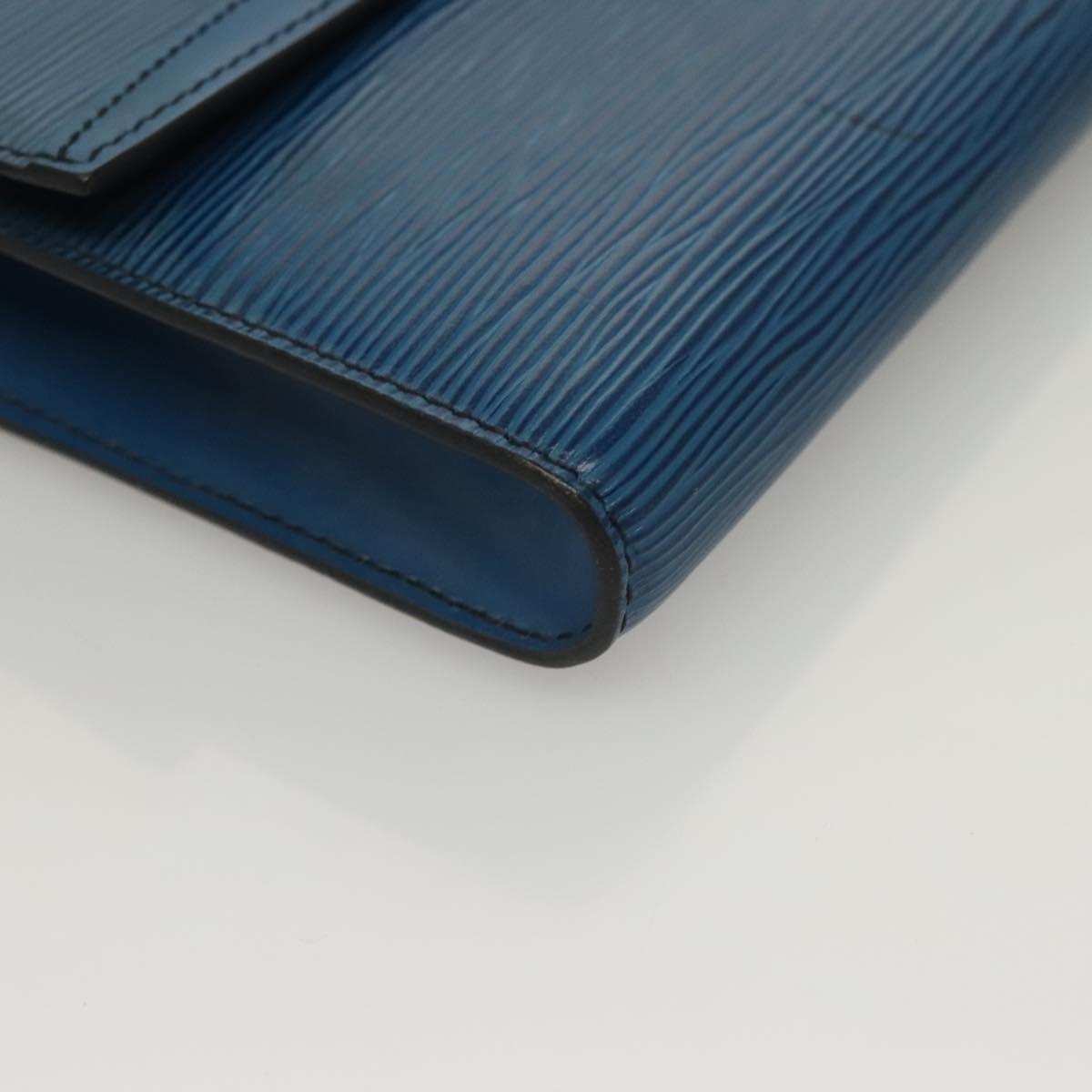 LOUIS VUITTON Epi Pochette Arche Shoulder Bag Blue M52575 LV Auth 136042