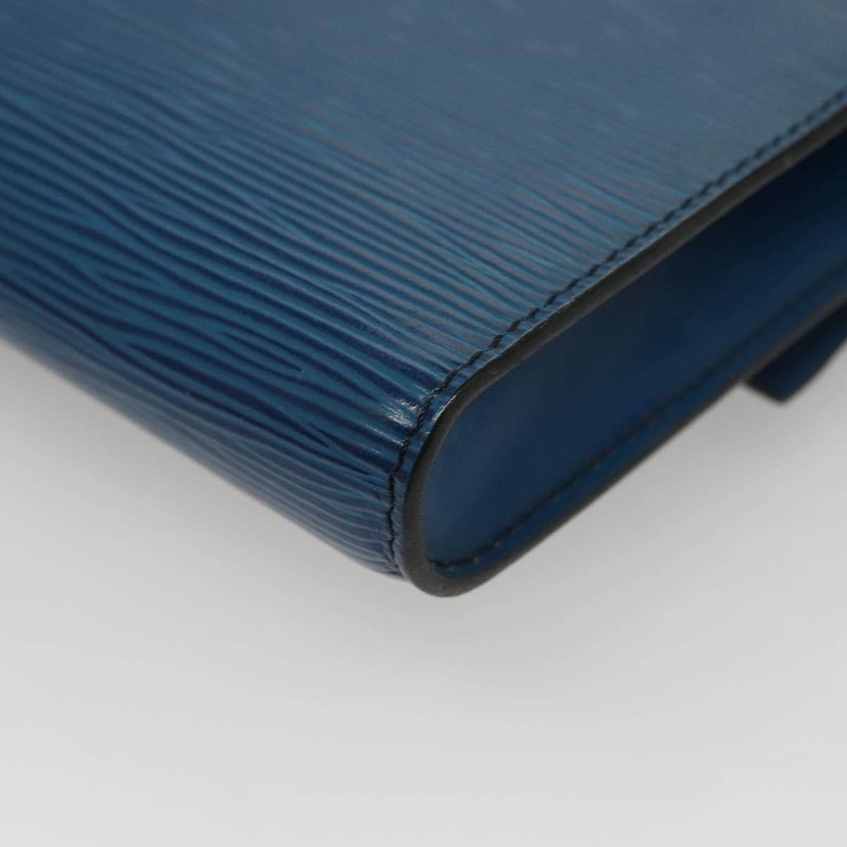 LOUIS VUITTON Epi Pochette Arche Shoulder Bag Blue M52575 LV Auth 136042