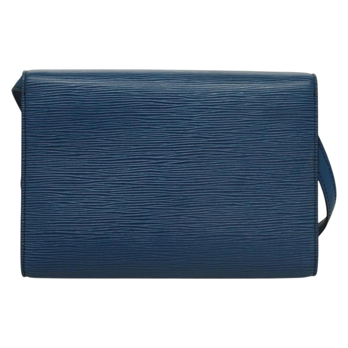 LOUIS VUITTON Epi Pochette Arche Shoulder Bag Blue M52575 LV Auth 136042