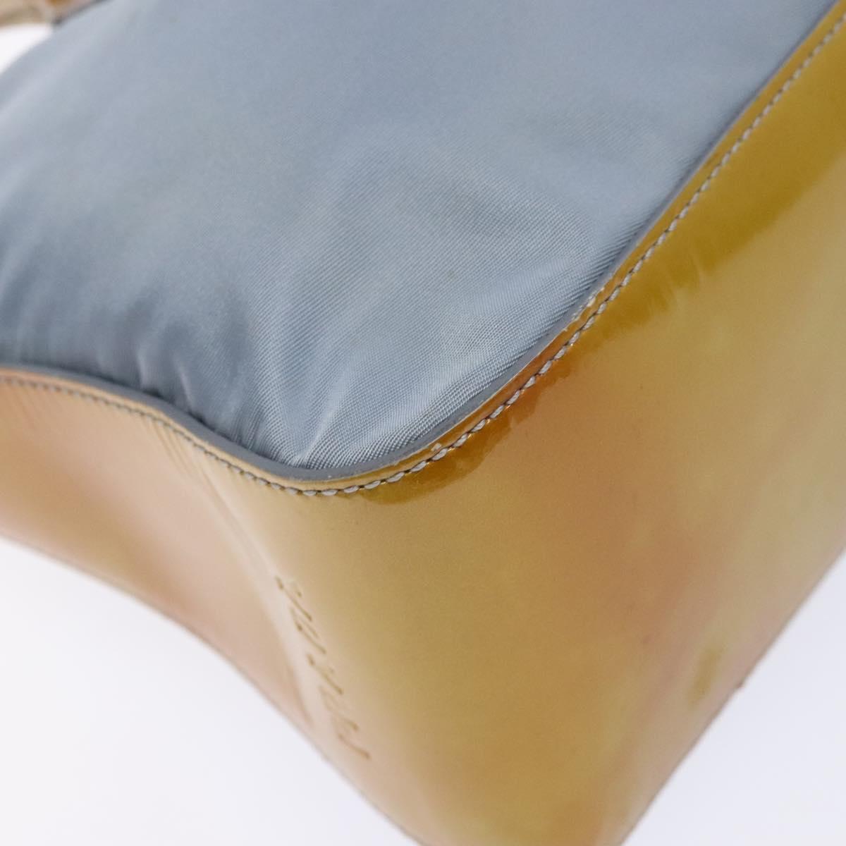 PRADA Hand Bag Nylon Light Blue Auth 136085