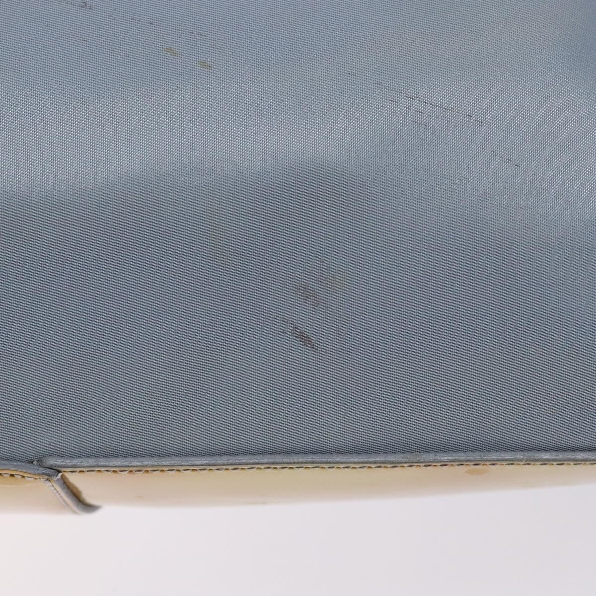 PRADA Hand Bag Nylon Light Blue Auth 136085