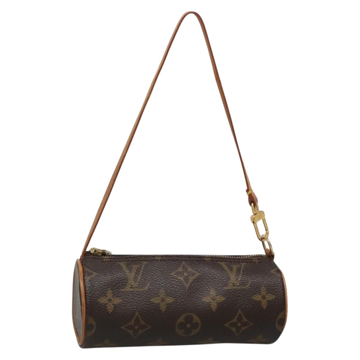 LOUIS VUITTON Monogram Papillon Pouch LV Auth 136090