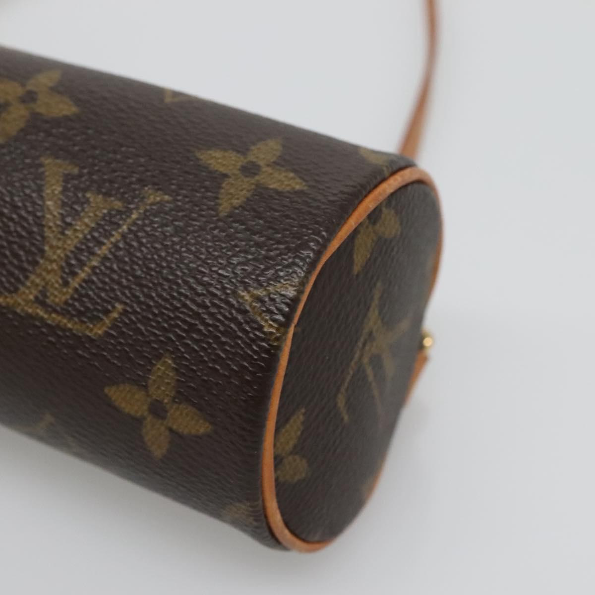 LOUIS VUITTON Monogram Papillon Pouch LV Auth 136090