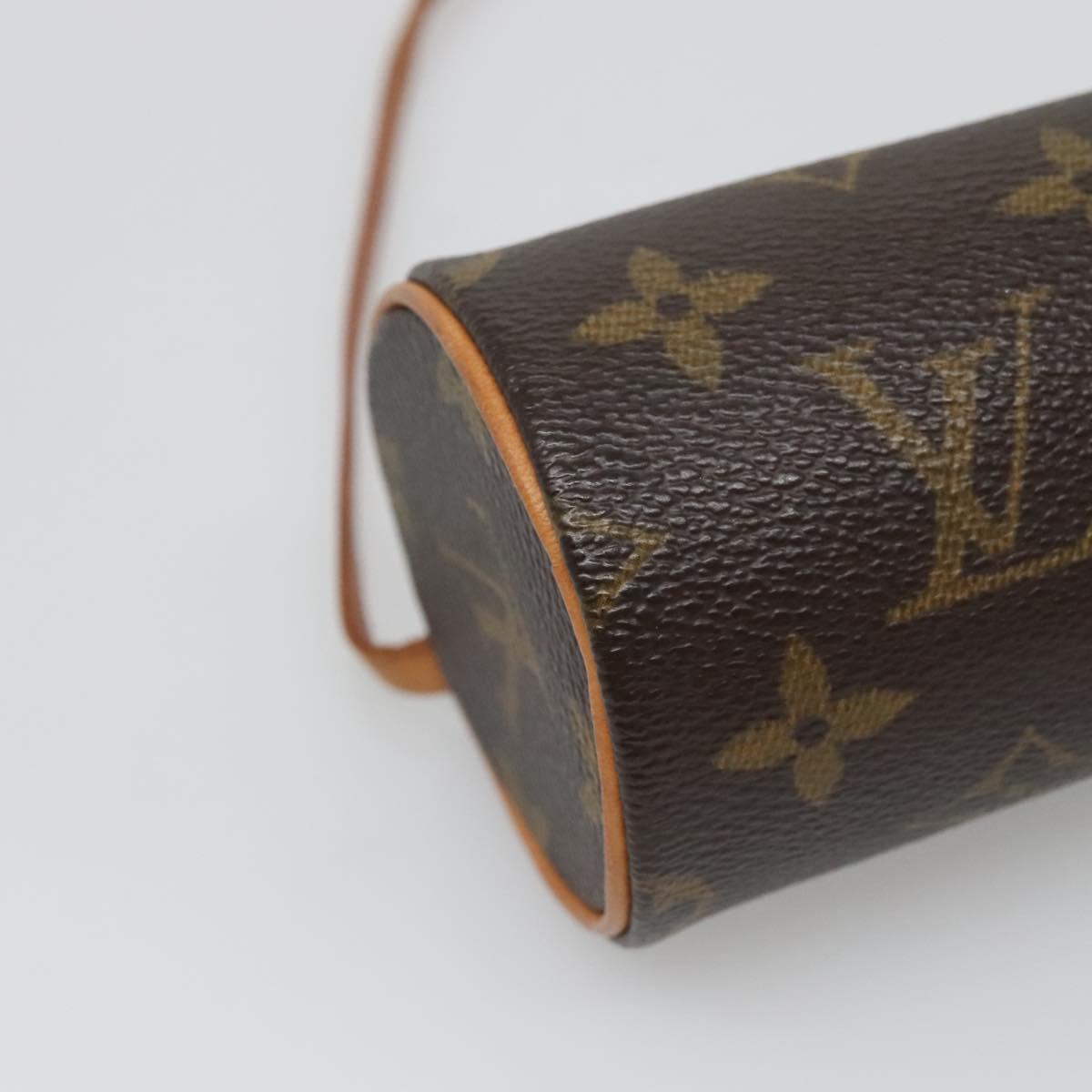 LOUIS VUITTON Monogram Papillon Pouch LV Auth 136090