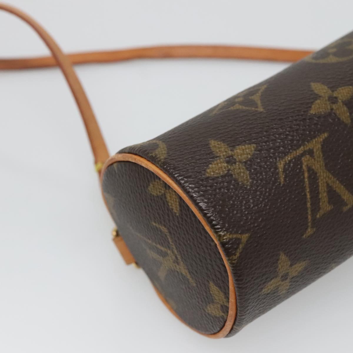LOUIS VUITTON Monogram Papillon Pouch LV Auth 136090