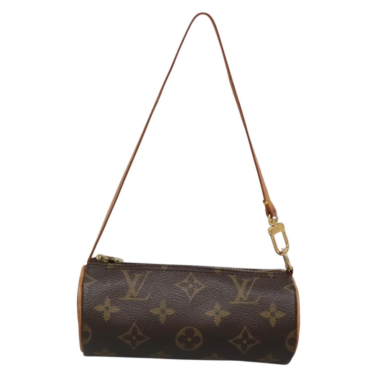 LOUIS VUITTON Monogram Papillon Pouch LV Auth 136090
