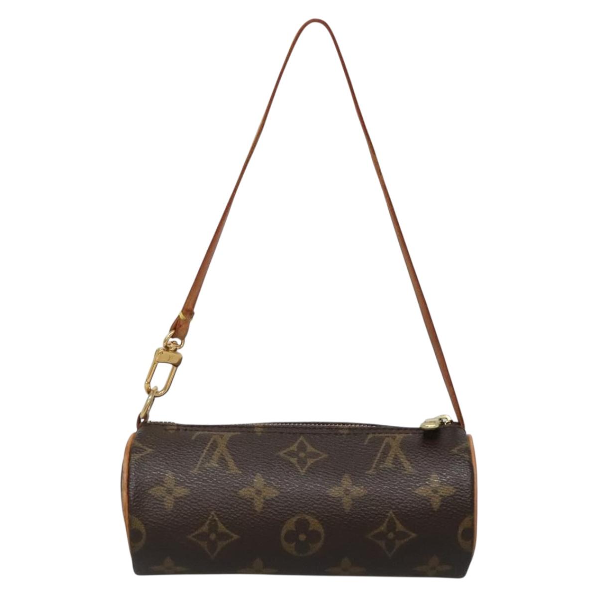 LOUIS VUITTON Monogram Papillon Pouch LV Auth 136090