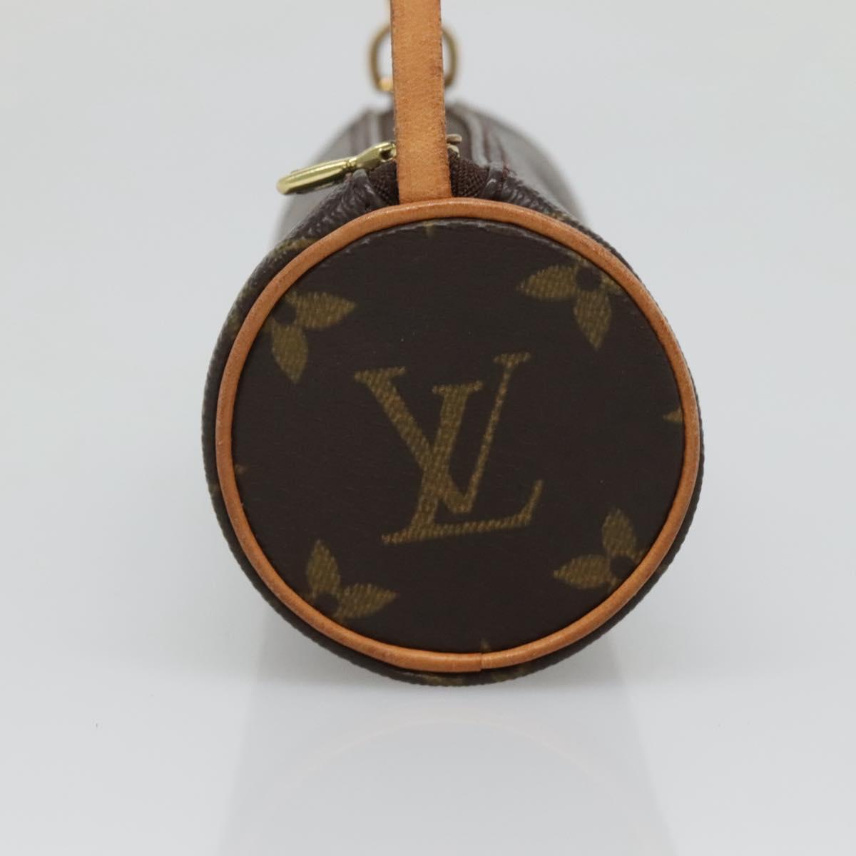 LOUIS VUITTON Monogram Papillon Pouch LV Auth 136090