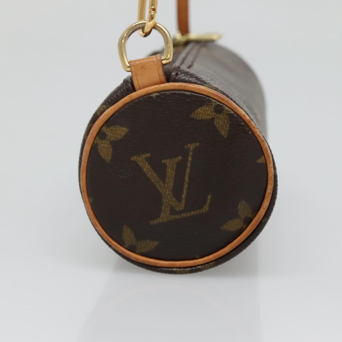 LOUIS VUITTON Monogram Papillon Pouch LV Auth 136090