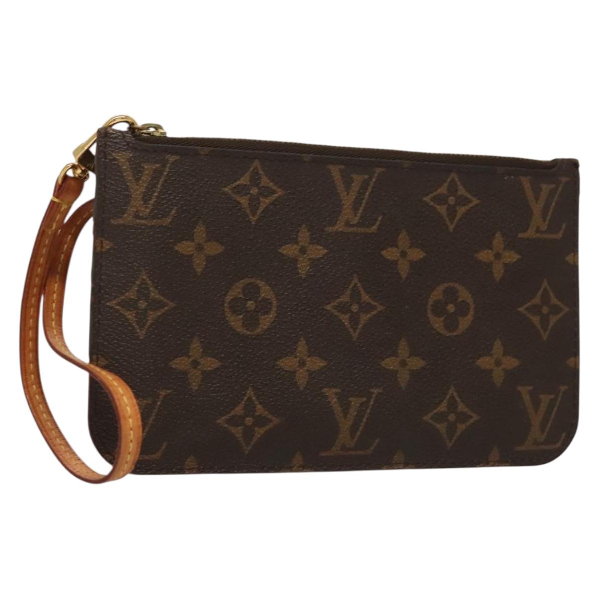LOUIS VUITTON Monogram Neverfull PM Pouch Pouch LV Auth 136091