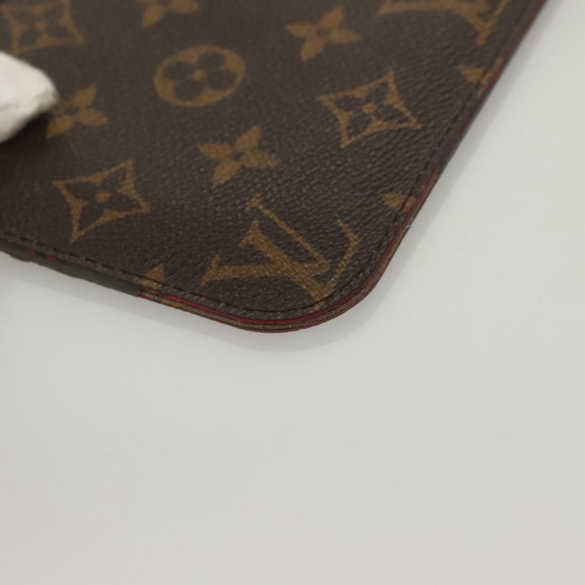 LOUIS VUITTON Monogram Neverfull PM Pouch Pouch LV Auth 136091
