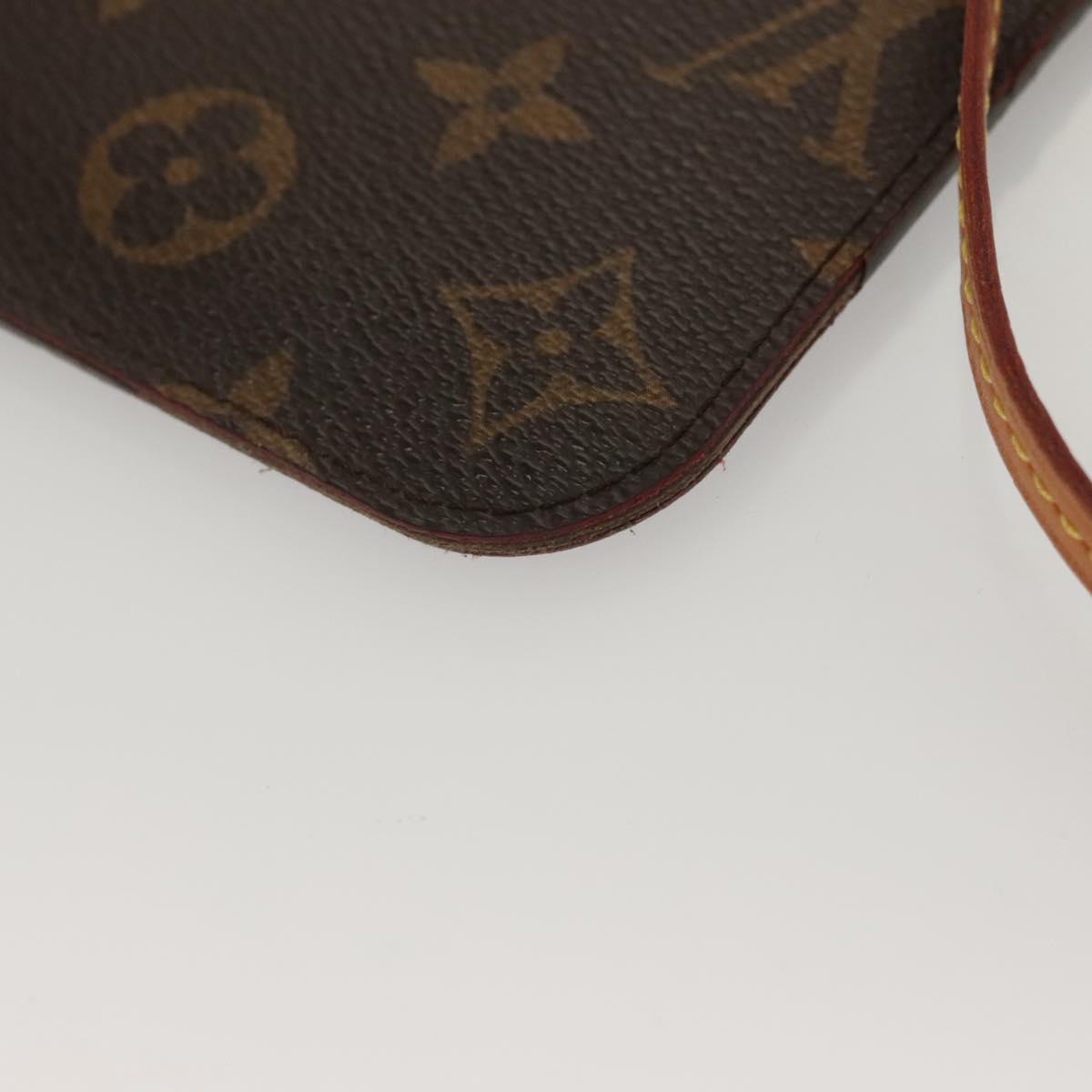 LOUIS VUITTON Monogram Neverfull PM Pouch Pouch LV Auth 136091