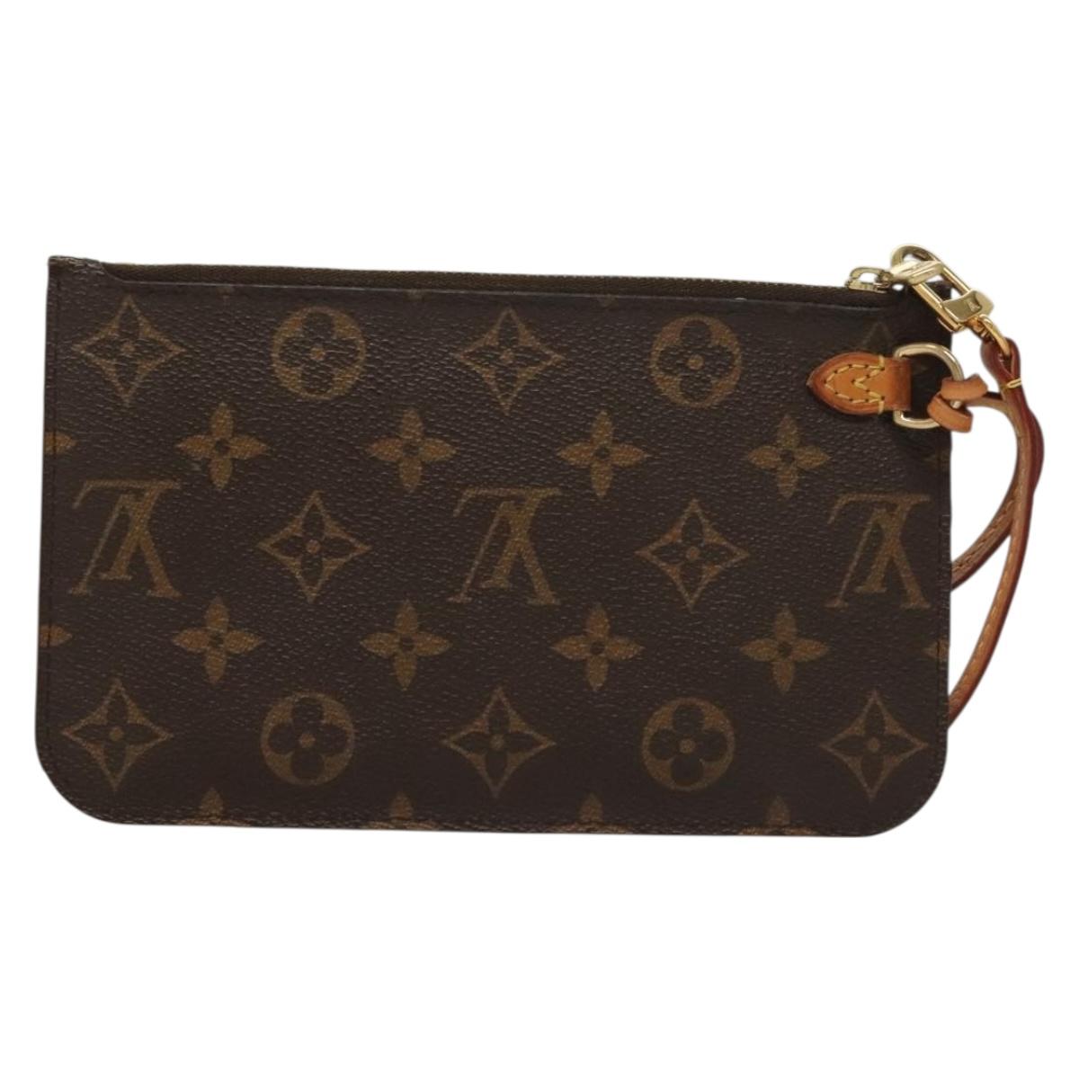 LOUIS VUITTON Monogram Neverfull PM Pouch Pouch LV Auth 136091