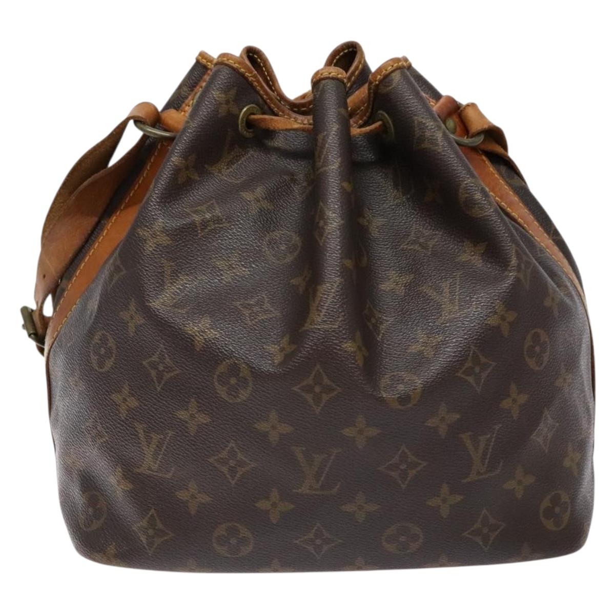 LOUIS VUITTON Monogram Petit Noe Shoulder Bag M42226 LV Auth 136092