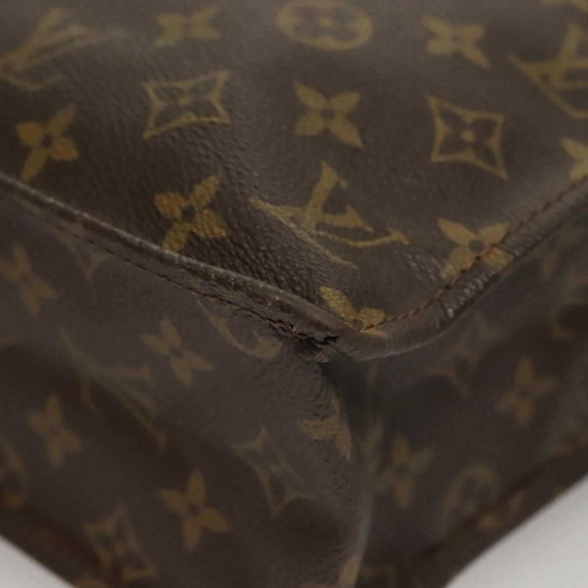 LOUIS VUITTON Monogram Sac Plat Hand Bag M51140 LV Auth 136093