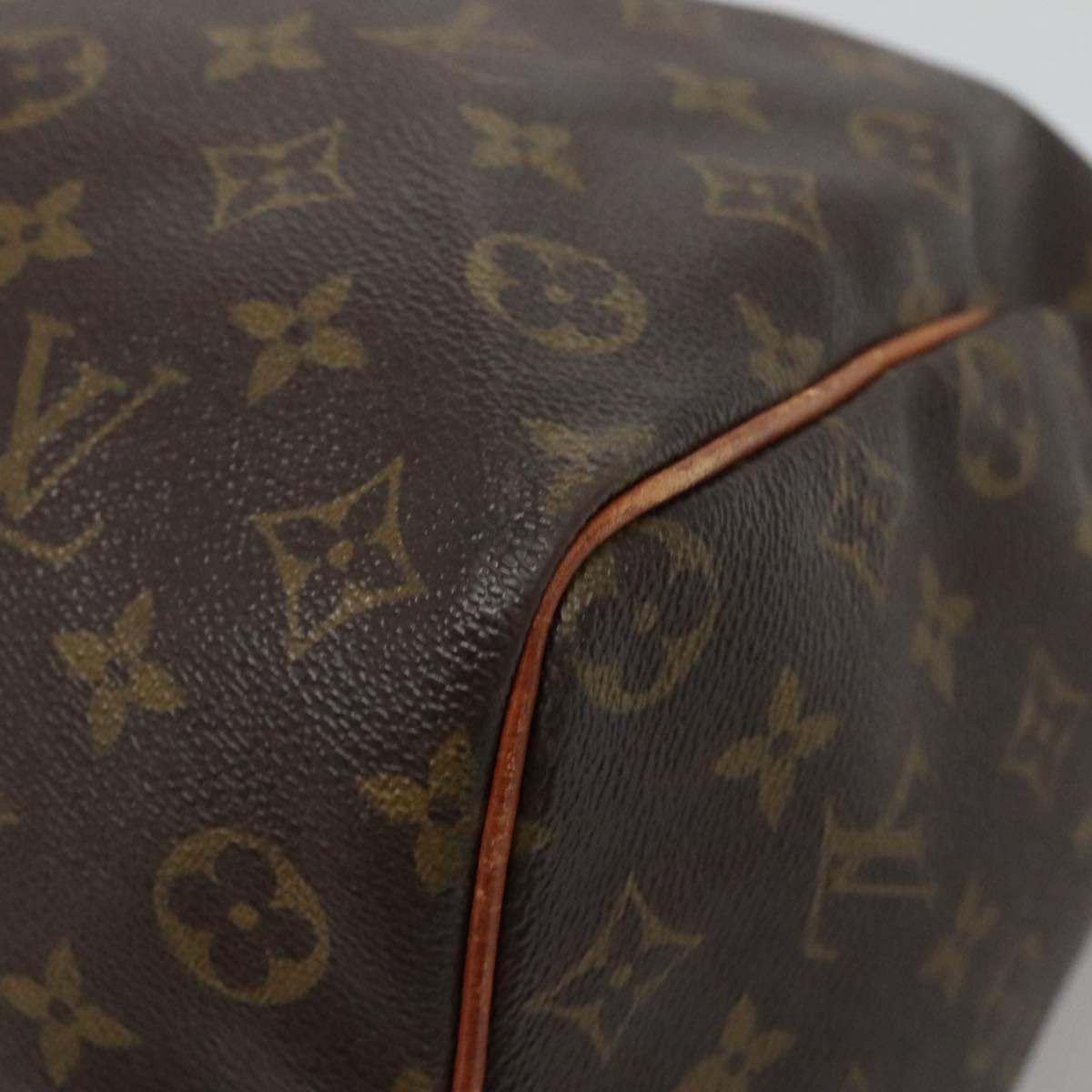 LOUIS VUITTON Monogram Speedy 35 Hand Bag M41524 LV Auth 136095