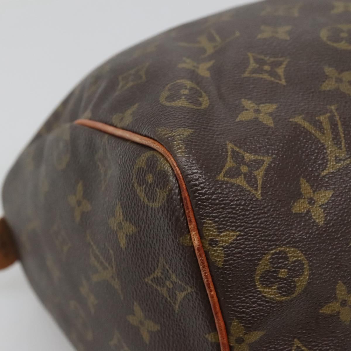 LOUIS VUITTON Monogram Speedy 35 Hand Bag M41524 LV Auth 136095