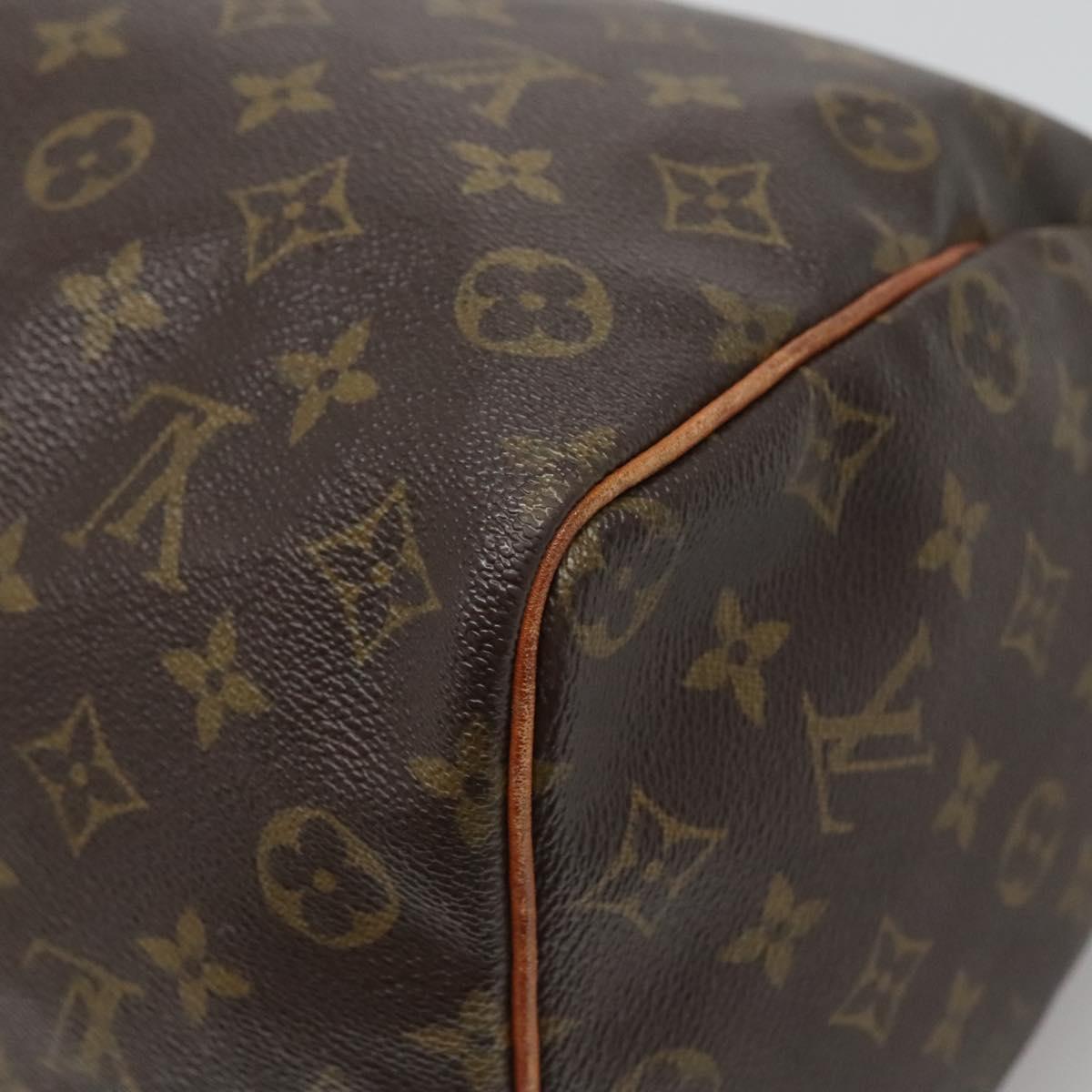 LOUIS VUITTON Monogram Speedy 35 Hand Bag M41524 LV Auth 136095